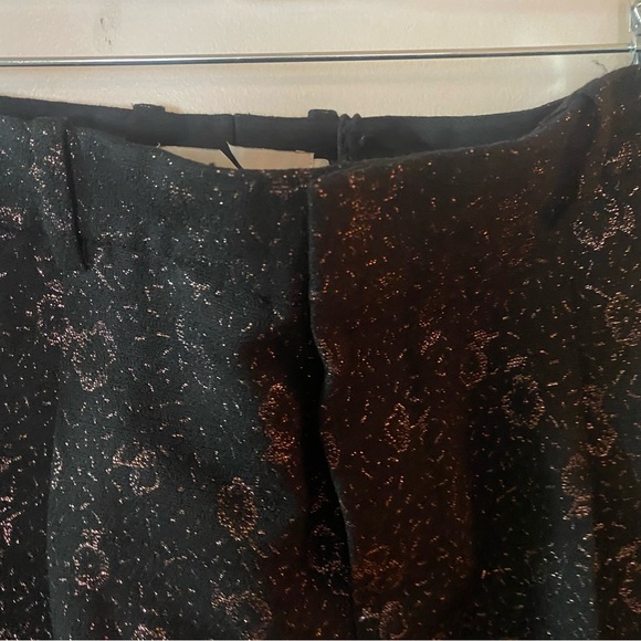 Coach Cropped Tailored Jacquard Pants Pink Small - Picture 5 of 12